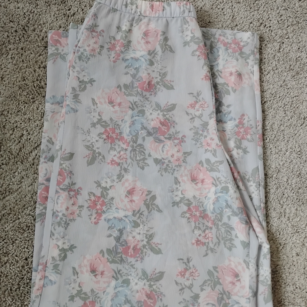 Floral Print Pants